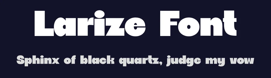 Larize Font by justtheskills — Sans Serif Font — thumbnail 2