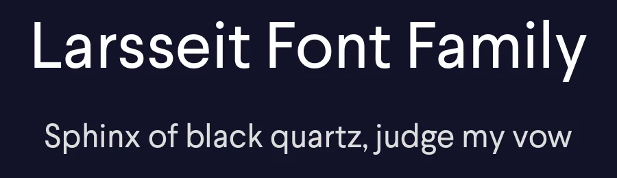 Larsseit Font Family by Type Dynamic — Sans Serif Font — thumbnail 2