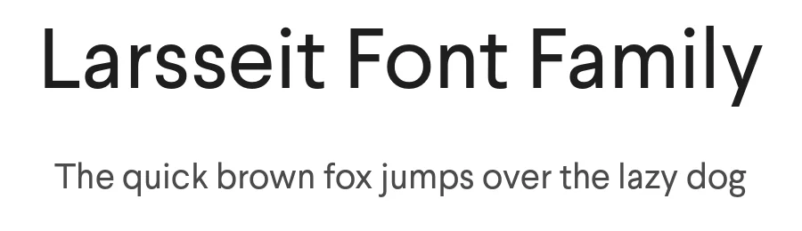 Larsseit Font Family by Type Dynamic — Sans Serif Font