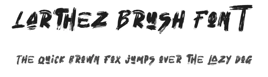 Larthez Brush Font by Dhabee — Script Handwritten Font