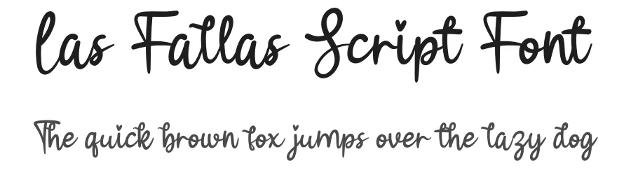 Las Fallas Script Font by creativeletter — Script Handwritten Font