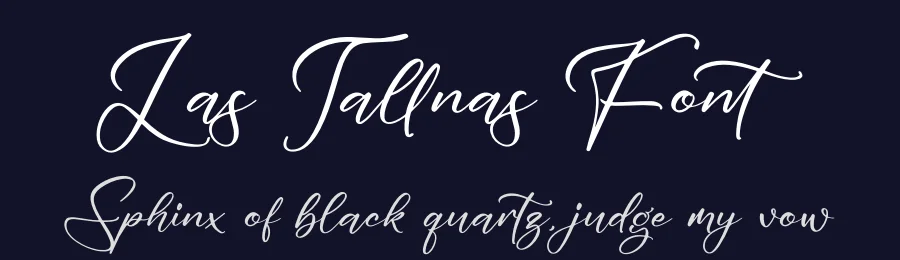 Las Tallnas Font by glorytype — Script Handwritten Font — thumbnail 2