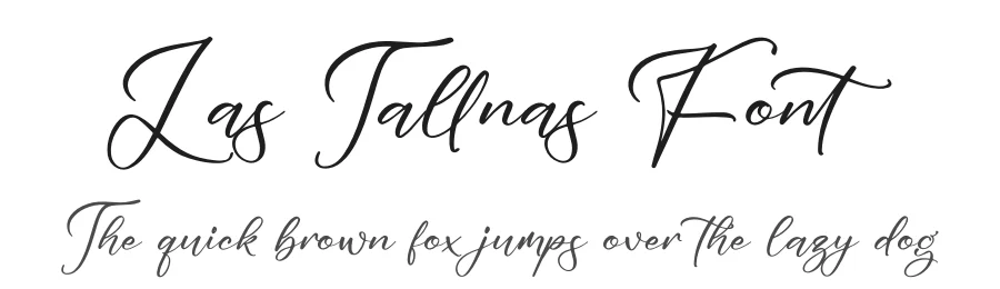 Las Tallnas Font by glorytype — Script Handwritten Font