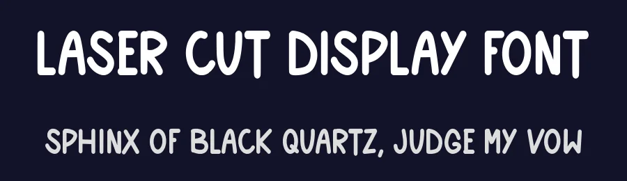 Laser Cut Display Font by Craftedtype — Decorative Font — thumbnail 2
