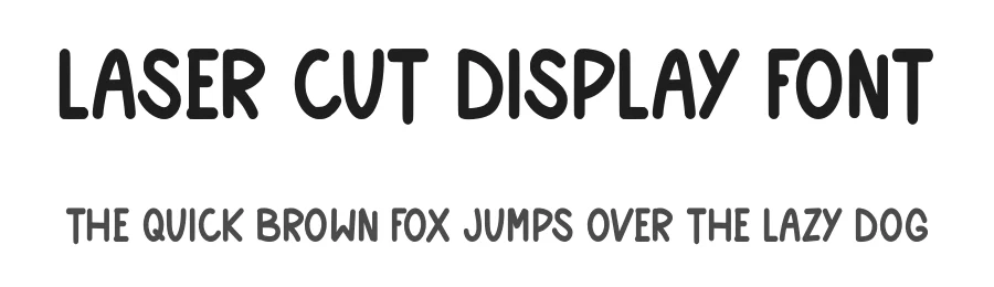Laser Cut Display Font by Craftedtype — Decorative Font