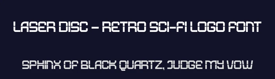 Laser Disc – Retro Sci-fi Logo Font by Casloop Studio — Display Font — thumbnail 2