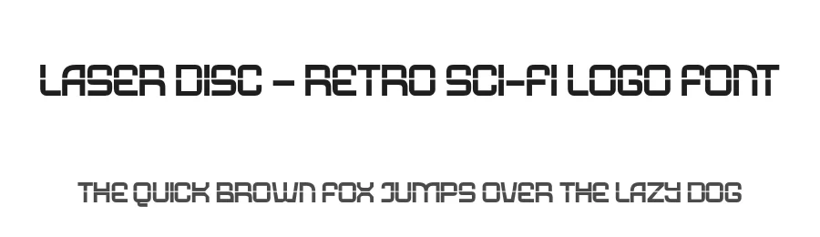 Laser Disc – Retro Sci-fi Logo Font by Casloop Studio — Display Font