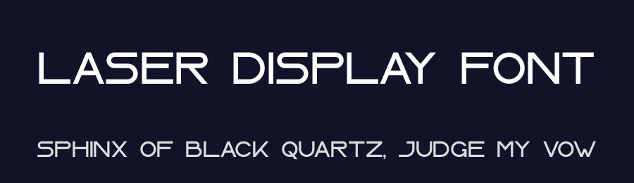 Laser Display Font by ari — Display Font — thumbnail 2