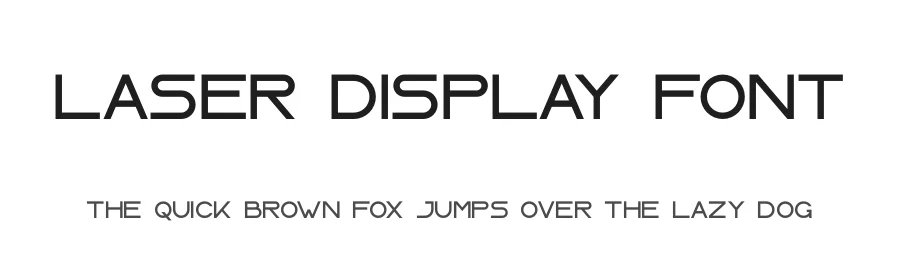 Laser Display Font by ari — Display Font