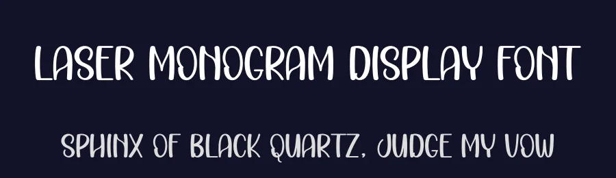 Laser Monogram Display Font by creativeletter — Display Font — thumbnail 2