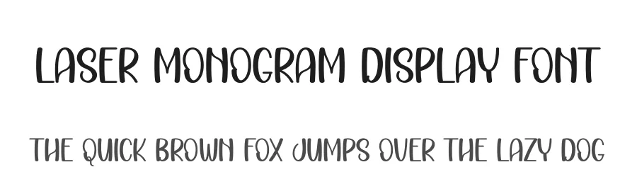 Laser Monogram Display Font by creativeletter — Display Font