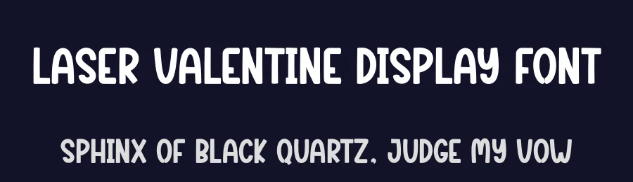 Laser Valentine Display Font by creativeletter — Display Font — thumbnail 2