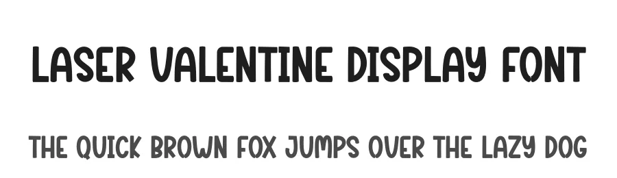 Laser Valentine Display Font by creativeletter — Display Font