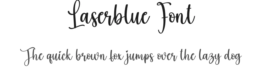 Laserblue Font by creativeletter — Script Handwritten Font