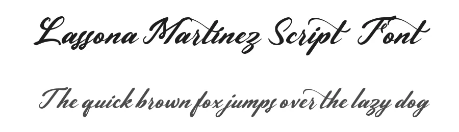 Lassona Martinez Script Font by Pollux of Geminorum — Script Handwritten Font