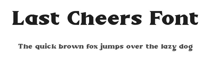 Last Cheers Font by VinType — Display Font
