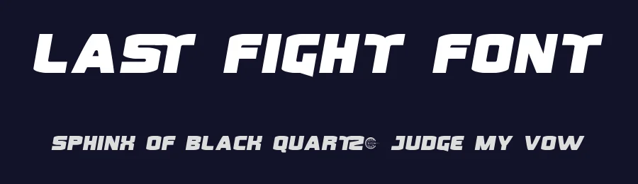 Last Fight Font by RaisProject — Display Font — thumbnail 2