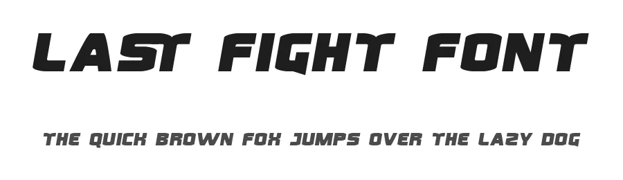 Last Fight Font by RaisProject — Display Font