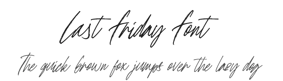Last Friday Font by Nox Studio — Script Handwritten Font