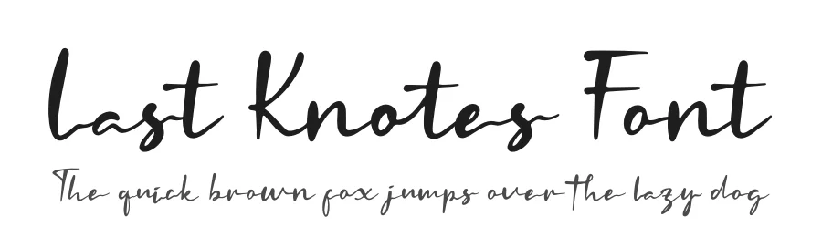 Last Knotes Font by Denustudios — Script Handwritten Font