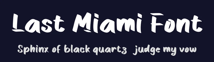 Last Miami Font by Yoga Letter — Display Font — thumbnail 2