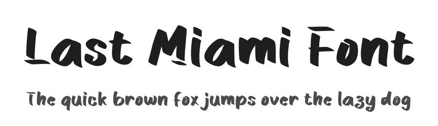 Last Miami Font by Yoga Letter — Display Font
