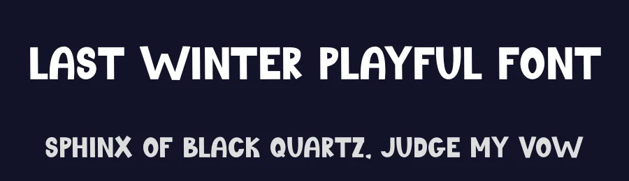 Last Winter Playful Font by freshtypeink — Display Font — thumbnail 2