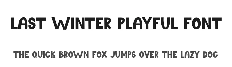 Last Winter Playful Font by freshtypeink — Display Font