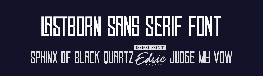 Lastborn Sans Serif Font by edricstudio — Decorative Font — thumbnail 2