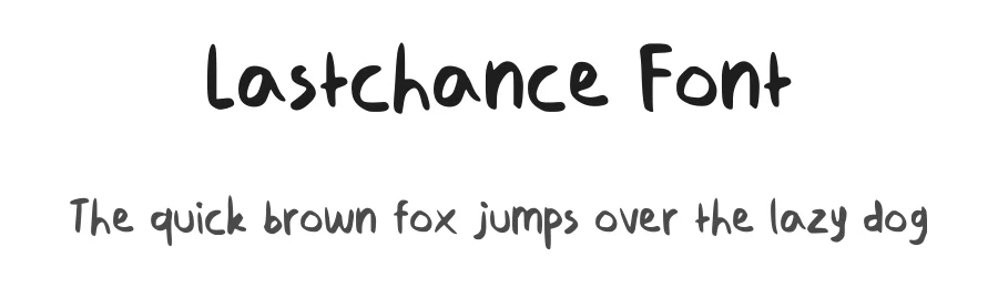 Lastchance Font by oreovocado — Script Handwritten Font