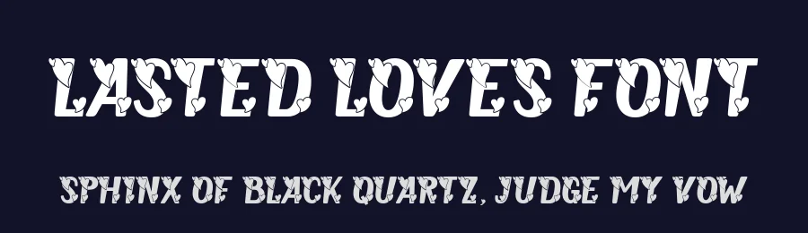 Lasted Loves Font by Anto (7NTypes) — Display Font — thumbnail 2
