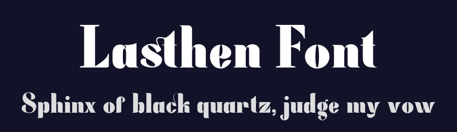 Lasthen Font by rvandtype — Serif Font — thumbnail 2