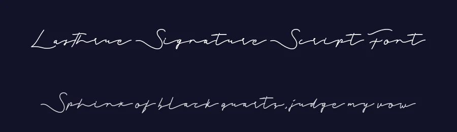 Lasthrue Signature Script Font by GlyphStyle — Script Handwritten Font — thumbnail 2