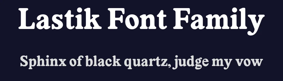Lastik Font Family by That That Creative — Serif Font — thumbnail 2