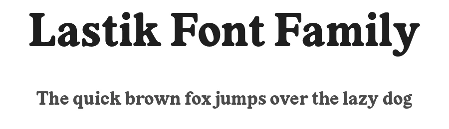 Lastik Font Family by That That Creative — Serif Font