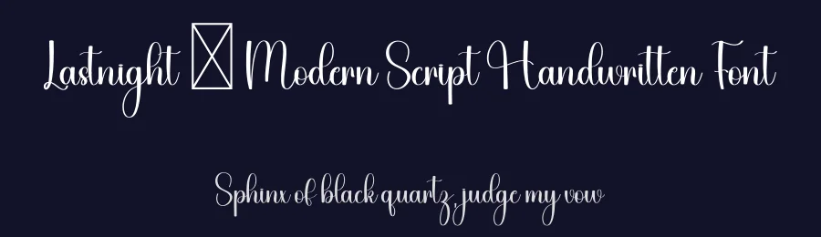 Lastnight – Modern Script Handwritten Font by freshtypeink — Script Handwritten Font — thumbnail 2