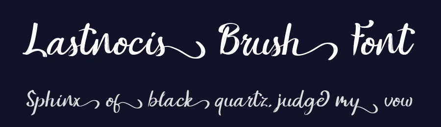Lastnocis Brush Font by Rochart — Script Handwritten Font — thumbnail 2