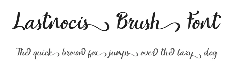 Lastnocis Brush Font by Rochart — Script Handwritten Font