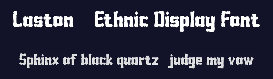 Laston – Ethnic Display Font by FlawlessAndCo — Decorative Font — thumbnail 2