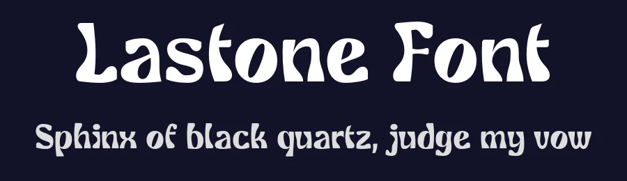 Lastone Font by Drizy — Display Font — thumbnail 2