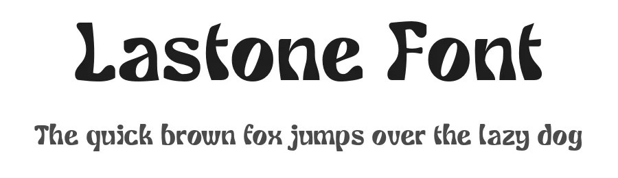 Lastone Font by Drizy โ Display Font