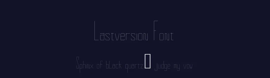 Lastversion Font by Saif — Display Font — thumbnail 2
