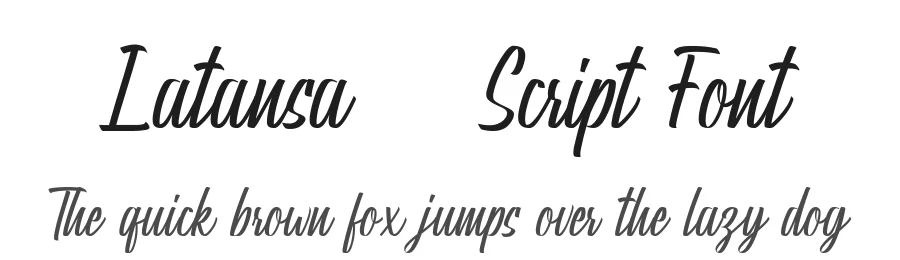 Latansa – Script Font by Icreatype — Script Handwritten Font