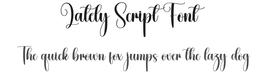Lately Script Font by creativeletter — Script Handwritten Font