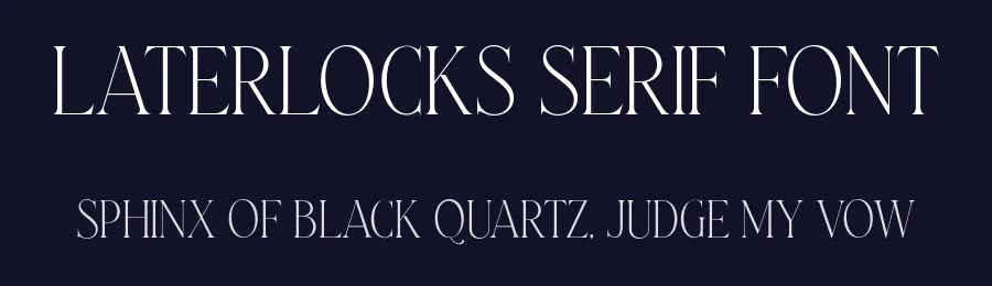 Laterlocks Serif Font by Letterhend — Display Font — thumbnail 2