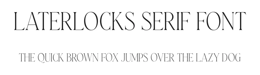 Laterlocks Serif Font by Letterhend β Display Font