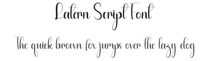 Latern Script Font by andikastudio — Script Handwritten Font