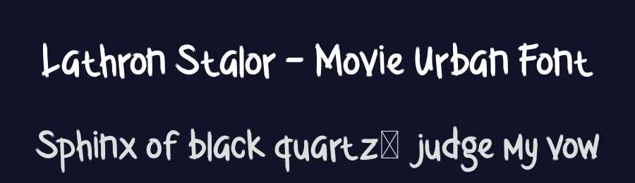 Lathron Stalor – Movie Urban Font by productype — Display Font — thumbnail 2