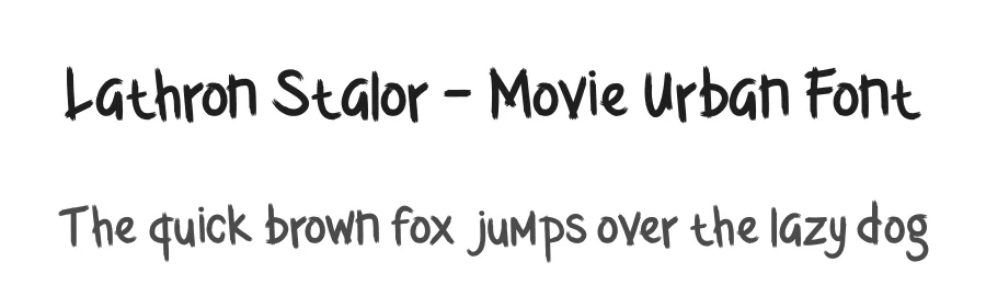 Lathron Stalor – Movie Urban Font by productype — Display Font