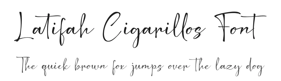 Latifah Cigarillos Font by Denustudios — Script Handwritten Font